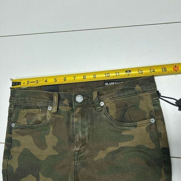 NWT Blank NYC Camouflage Camo Print Cropped Skinny Jeans The Reade Crop size 27 - Picture 11 of 11